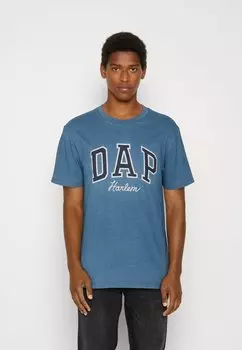 Футболка с принтом DAPPER DAN LOGO TEE GAP, Светло-синий