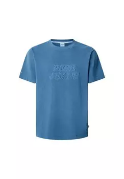 Футболка с принтом DARIUS Pepe Jeans, темно-синий