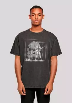 Футболка с принтом DARTH VADER STENCIL GRAFFITI F4NT4STIC, черный