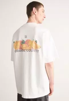 Футболка с принтом DARTIEE HUGO, молочный