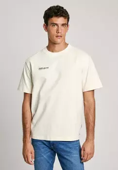 Футболка с принтом DATLON TEE Pepe Jeans, белый