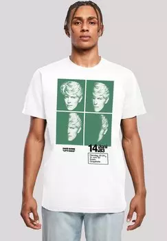 Футболка с принтом DAVID BOWIE 1983 CONCERT POSTER F4NT4STIC, белый