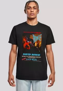 Футболка с принтом DAVID BOWIE ASIAN POSTER F4NT4STIC, черный