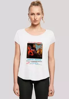 Футболка с принтом DAVID BOWIE ASIAN POSTER F4NT4STIC, белый