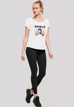 Футболка с принтом DAVID BOWIE F4NT4STIC, белый