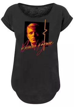 Футболка с принтом DAVID BOWIE F4NT4STIC, черный