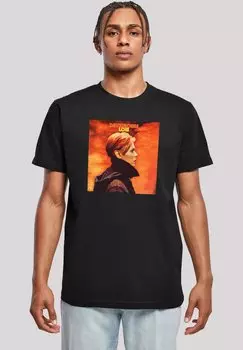 Футболка с принтом DAVID BOWIE LOW ALBUM COVER F4NT4STIC, черный