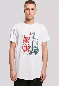 Футболка с принтом DAVID BOWIE MONO SHOUT F4NT4STIC, белый