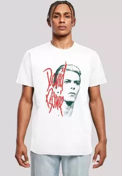 Футболка с принтом DAVID BOWIE MONO STARE F4NT4STIC, белый