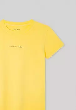Футболка с принтом DAVIDE TEE Pepe Jeans, желтый