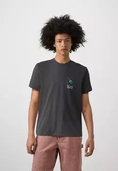Футболка с принтом Dawny Tee Unisex Rip Curl, стираная черная