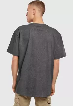 Футболка с принтом DAY BEST EVER HEAVY OVERSIZE Merchcode, серый