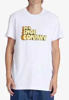 Футболка с принтом DC, белый