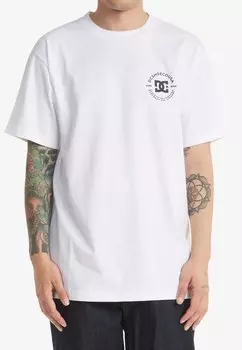 Футболка с принтом DC, белый