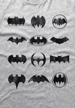 Футболка с принтом DC COMICS BATMAN ICONS DC COMICS - BATMAN, цвет Mottled Light Grey