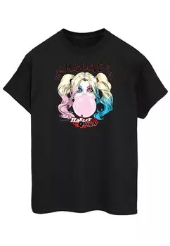 Футболка с принтом DC COMICS HARLEY QUINN MAD LOVE ABSOLUTE CULT, цвет black