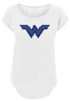 Футболка с принтом DC COMICS PATTERN FILL LOGO F4NT4STIC, белый