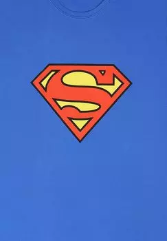 Футболка с принтом Dc Comics Superman Logo Henry Tiger, королевский синий