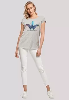 Футболка с принтом DC COMICS WARRIOR LOGO F4NT4STIC, серый