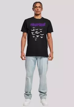 Футболка с принтом DC COMIS SUPERHELDEN BATMAN JOKER SMILE F4NT4STIC, черный
