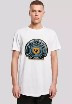 Футболка с принтом DC COMIS SUPERHELDEN BATMAN GOTHAM POLICE DEPT F4NT4STIC, белый