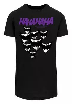 Футболка с принтом DC COMIS SUPERHELDEN BATMAN JOKER SMILE F4NT4STIC, черный
