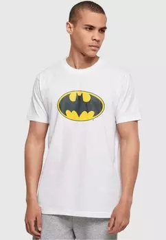 Футболка с принтом Dc Originals Batman Logo Basic ABSOLUTE CULT, белый