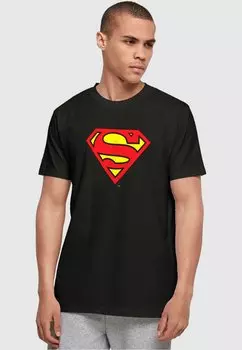 Футболка с принтом Dc Originals Superman Shield ABSOLUTE CULT, черный