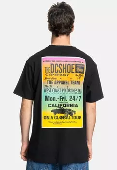 Футболка с принтом DC Shoes, черный