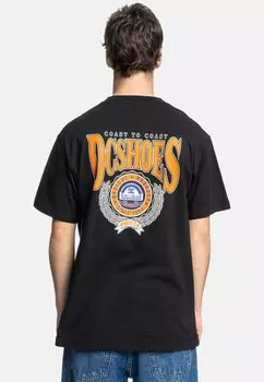 Футболка с принтом DC Shoes, черный