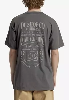 Футболка с принтом DC Shoes, цвет stormy weather acid wash
