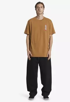 Футболка с принтом DC Shoes, коричневый