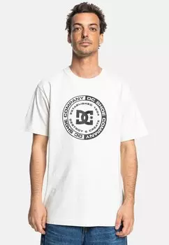Футболка с принтом DC Shoes, молочный