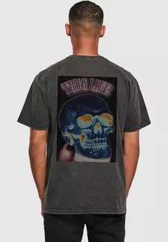 Футболка с принтом Deadly2 Thug Life, черный