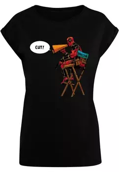 Футболка с принтом DEADPOOL DIRECTORS CHAIR ABSOLUTE CULT, черный