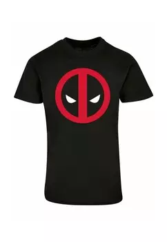 Футболка с принтом DEADPOOL LARGE LOGO ABSOLUTE CULT, черный