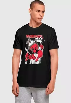 Футболка с принтом DEADPOOL MAX ABSOLUTE CULT, черный
