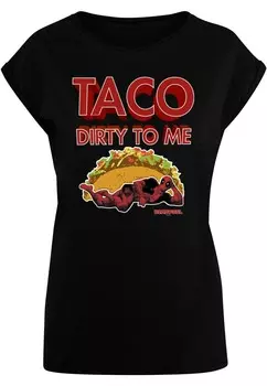 Футболка с принтом DEADPOOL TACO DIRTY TO ME ABSOLUTE CULT, черный