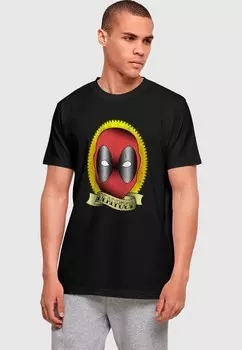 Футболка с принтом DEADPOOL TATTOO ABSOLUTE CULT, черный