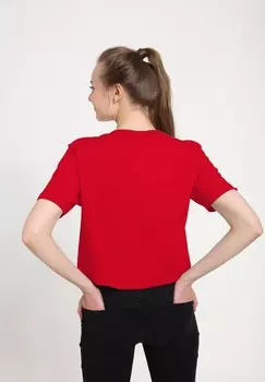 Футболка с принтом DEADPOOL WOLVERINE ACTION POSES Marvel, красный