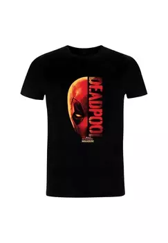 Футболка с принтом DEADPOOL WOLVERINE HALF Marvel, черный