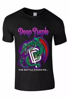 Футболка с принтом DEEP PURPLE-BATTLE RAGES ON KID rockshirts, цвет black