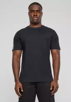 Футболка с принтом DEF, черный