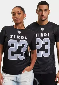 Футболка с принтом DEF, черный