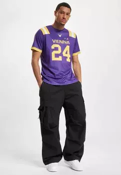 Футболка с принтом DEF DEF, фиолетовый