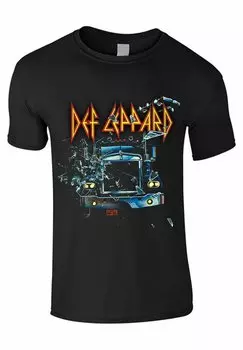 Футболка с принтом DEF LEPPARD ON THROUGH THE NIGHT rockshirts, цвет black