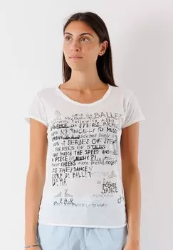 Футболка с принтом Deha, белый