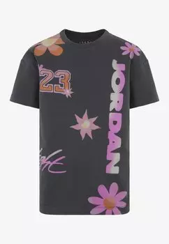 Футболка с принтом DELORIS JORDAN TEE, цвет anthracite