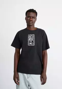 Футболка с принтом DENTAL Volcom, черный