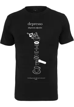Футболка с принтом DEPRESSO Mister Tee, черный